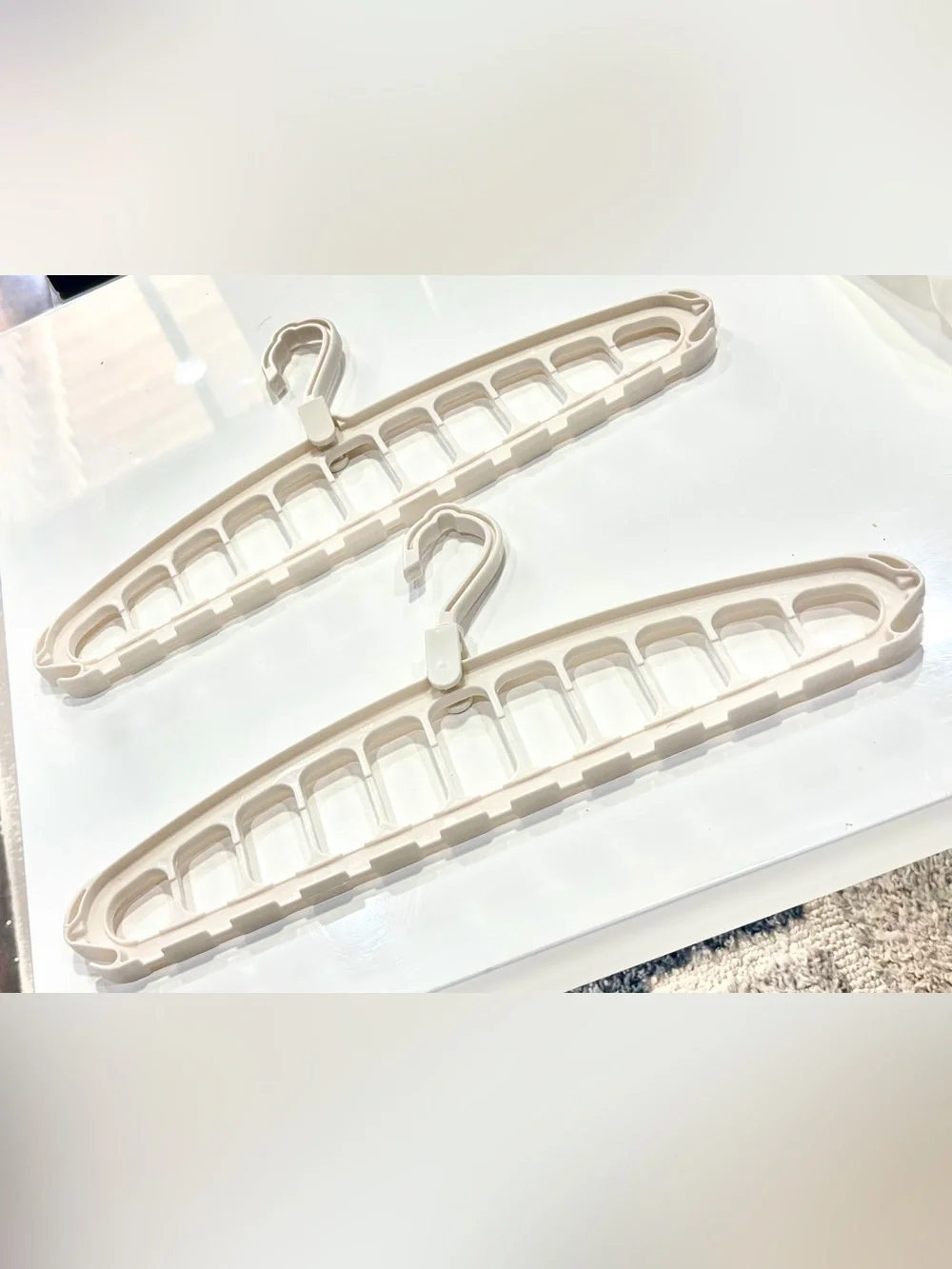 Set of Two 11-Slot Sturdy Multifunctional & Space Saving Scarf/Accessory Hanger
